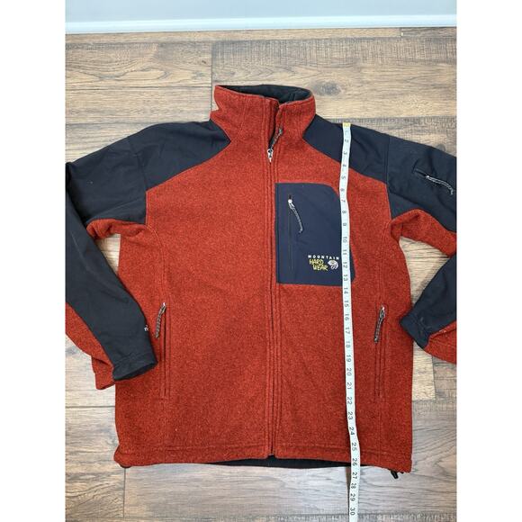 Mountain Hardware Jacket Mens L Schoeller Nano Sphere Red Soft Shell Fleece - Picture 6 of 8